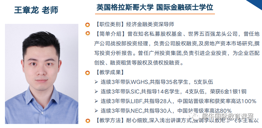 WGHS沃顿商业投资挑战赛