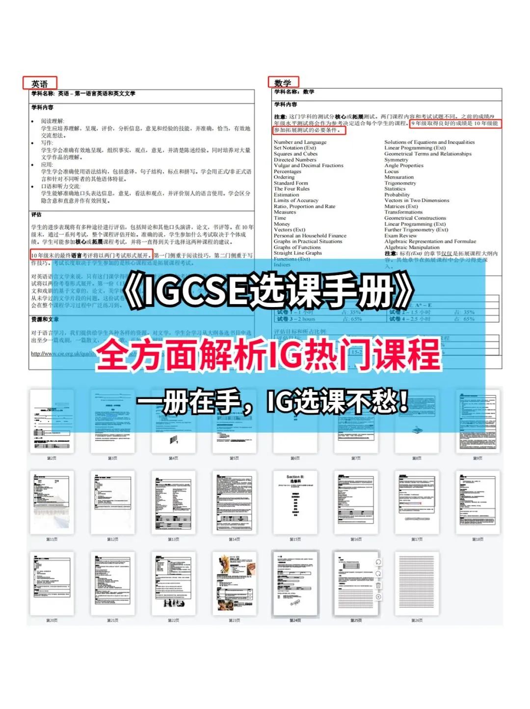 IGCSE课程