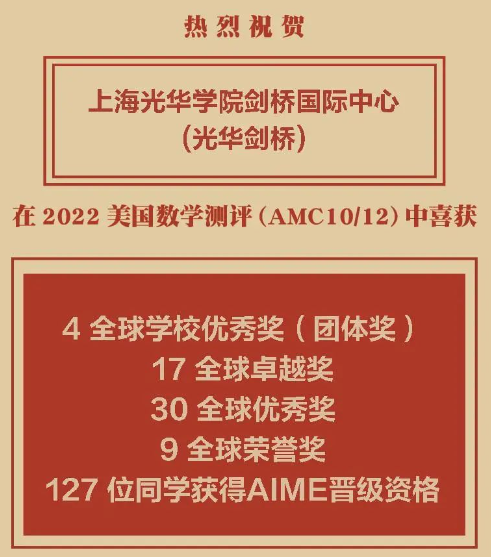 上海世外招生考试,光华剑桥招生考试,AMC10/12数学竞赛,犀牛国际AMC数学竞赛培训,