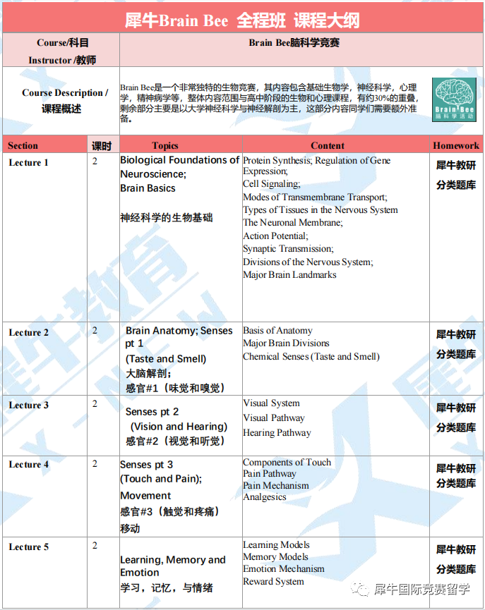 Brainbee脑科学大赛
