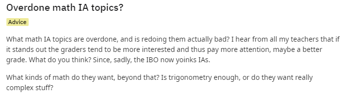 IB数学