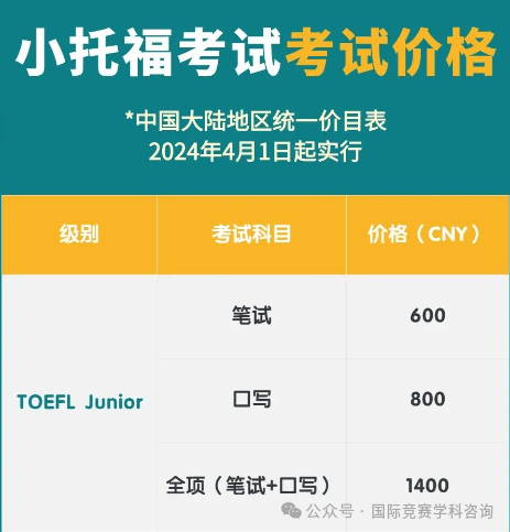 小托福成绩