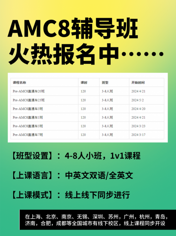 AMC8竞赛