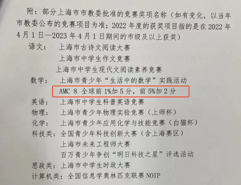 AMC8数学竞赛