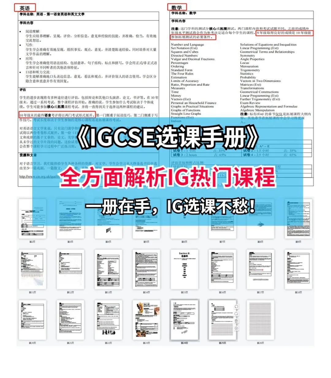 IGCSE课程