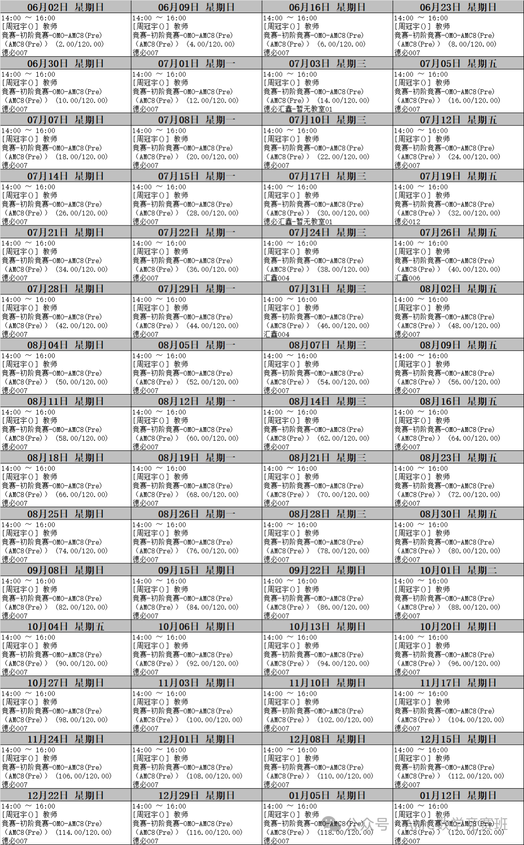 AMC8数学竞赛思维100