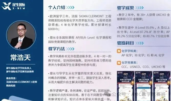 化学国际竞赛培训课程