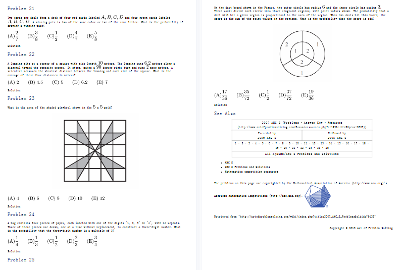 AMC8数学竞赛