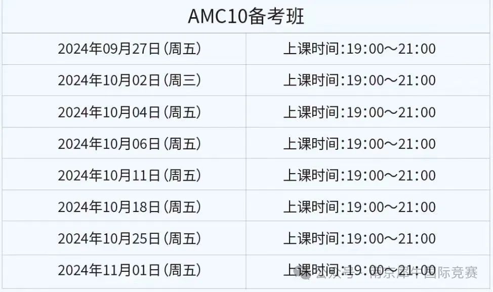 AMC10/12数学竞赛