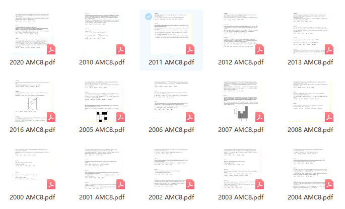 AMC8数学竞赛