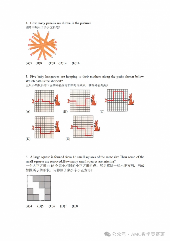 2025年袋鼠数学竞赛真题