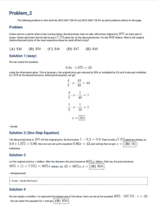 AMC10数学竞赛