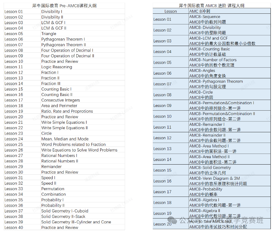 AMC8数学竞赛培训机构暑假班