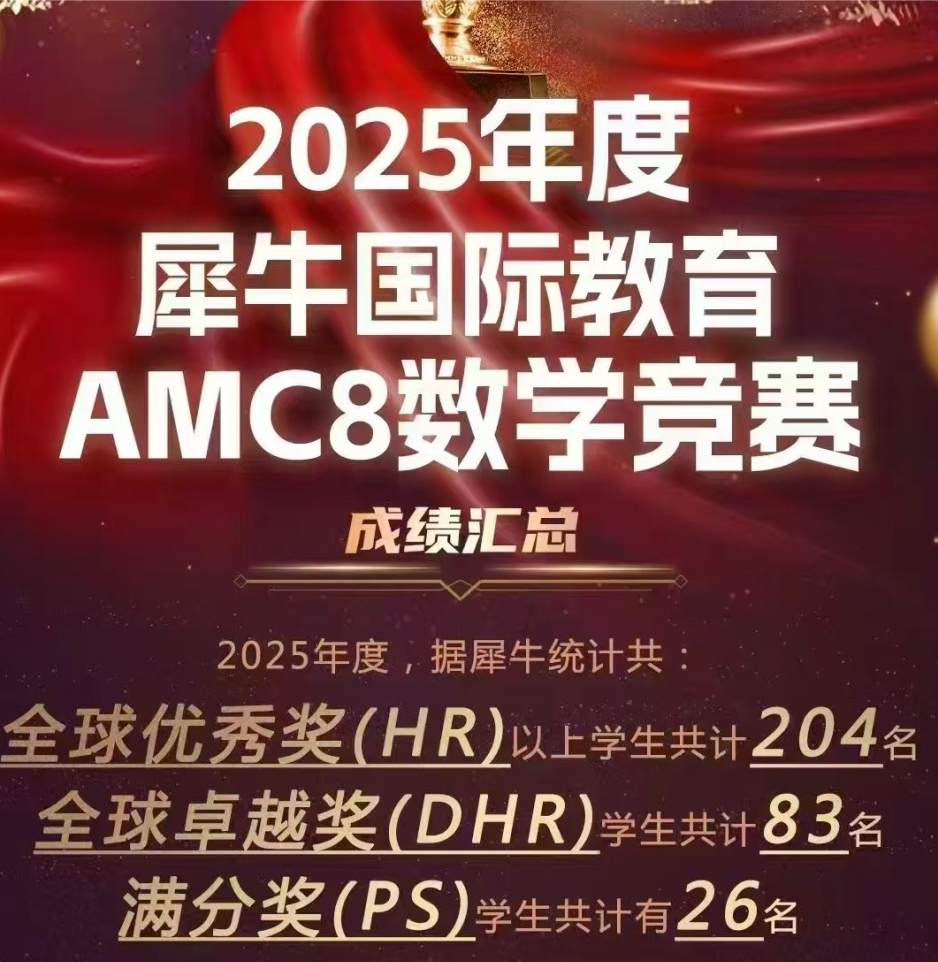 AMC8数学竞赛成绩