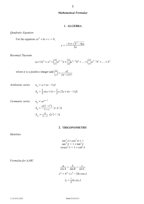 IGCSE数学