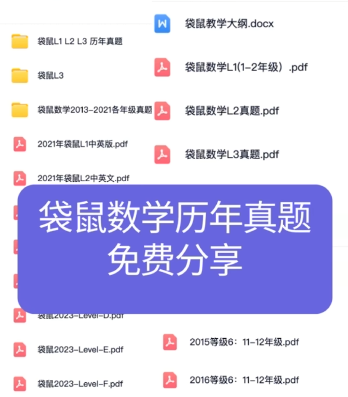 袋鼠数学竞赛