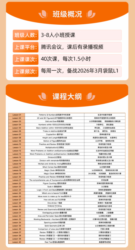 袋鼠数学竞赛
