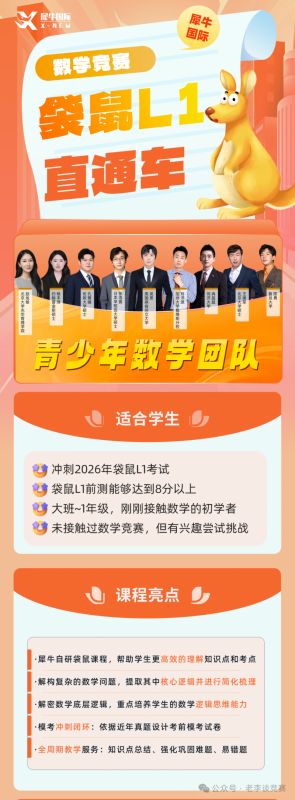 袋鼠数学竞赛真题