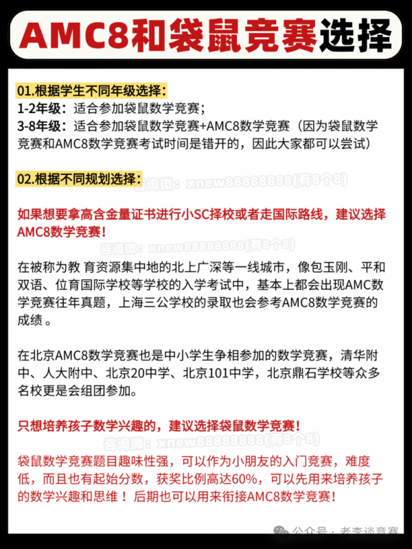 AMC8数学竞赛