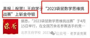 袋鼠数学竞赛