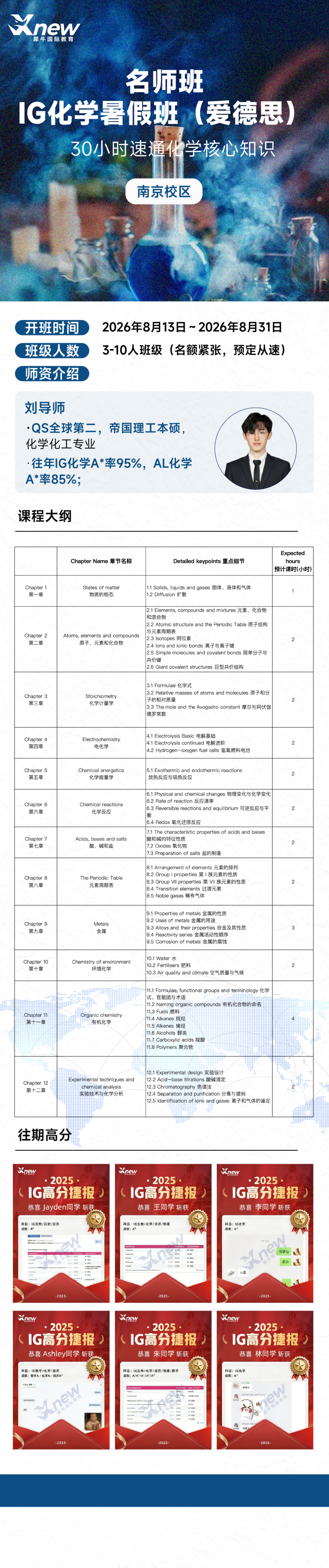 IGCSE化学课程