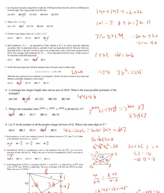 AMC10数学竞赛真题
