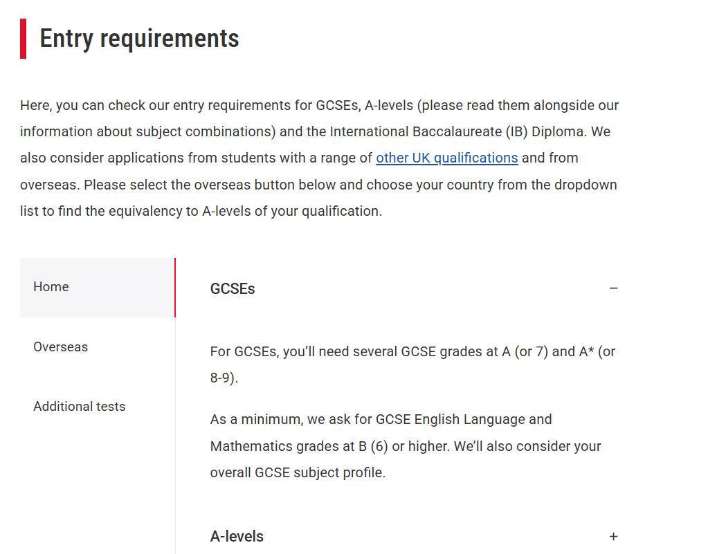 IGCSE选课