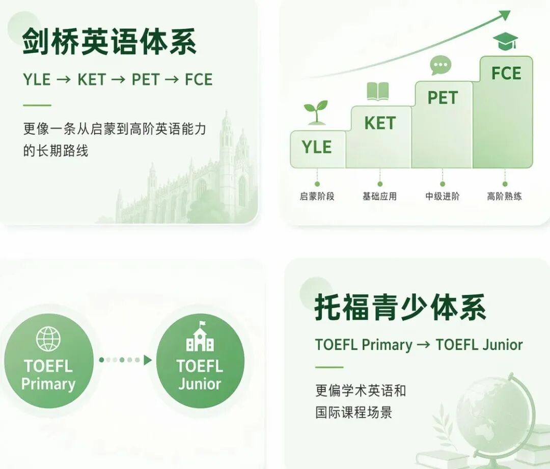 剑桥KET与小托福英语考试