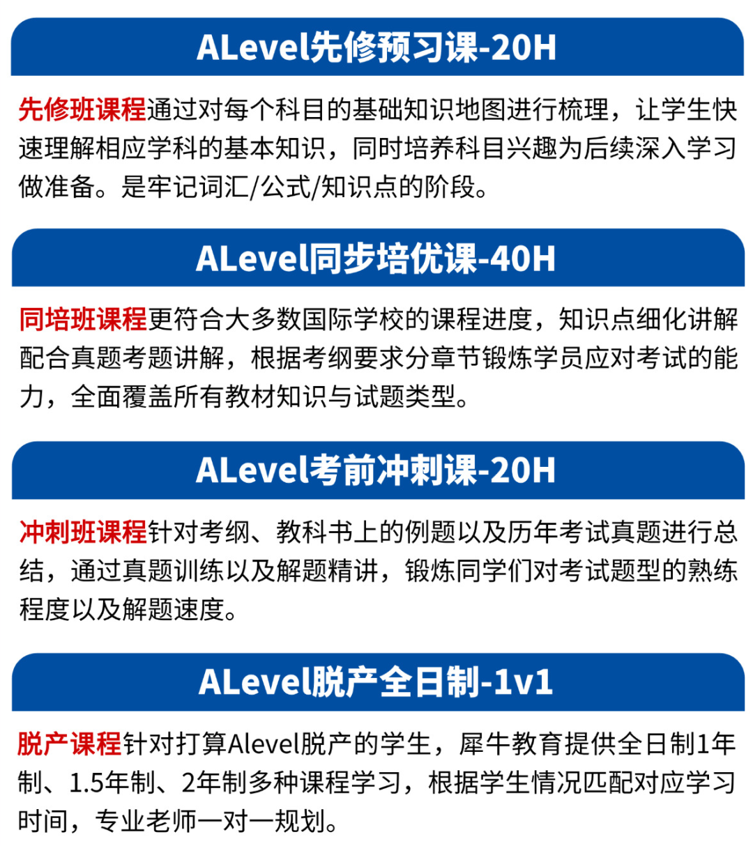 Alevel课程
