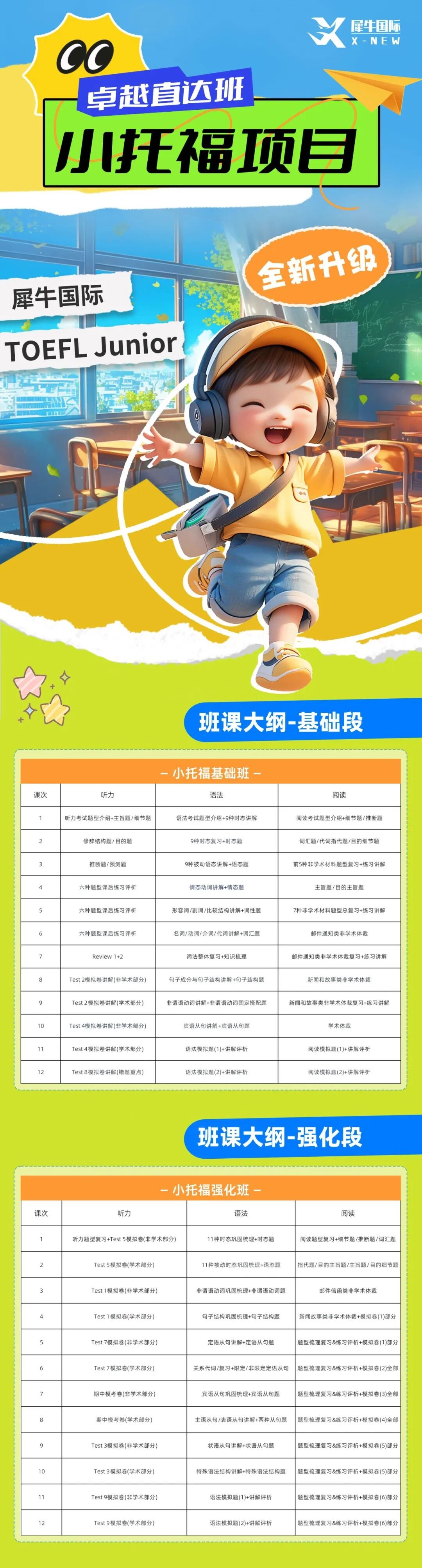 小托福英语考试时间
